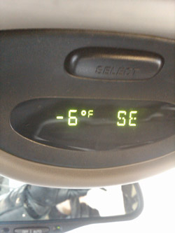 -6 degrees in Middletown, Ohio on 1/16/2009