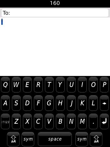 blackberry storm keyboard. BlackBerry Storm Portrait